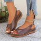 🏖️Women’s Vintage Peep-Toe Comfort Sandals