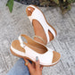 🏖️Women’s Vintage Peep-Toe Comfort Sandals