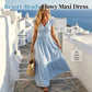 Elegant Summer Flowy Maxi Dress