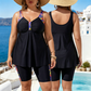 👙 OFFERTA LIMITATA 50% DI SCONTO! 💥 Costume da Bagno Donna Tankini Fluente con Top e Pantaloncini – Controllo Pancia, Boy Shorts, Supporto ✨