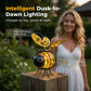 🐝 Enfeite Solar de Jardim em Metal – Decoração Criativa com Luz Quente e Design Encantador para Área Externa