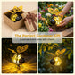 🐝 Enfeite Solar de Jardim em Metal – Decoração Criativa com Luz Quente e Design Encantador para Área Externa