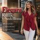 🎉 LIMITED TIME 50% OFF! 🔥New Arrivals & Best Sellers-Elegant Ruffle V-Neck Blouse