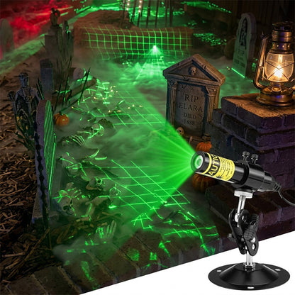👻 Luce da palude con laser verde | Proiettore d'atmosfera per Halloween regolabile a 360°
