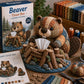 Kit fai da te con materiali per realizzare graziosi animaletti da mettere nella scatola dei fazzoletti