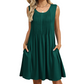⏰ LIMITED TIME 50% OFF! 👗✨ Women's Casual Loose Fit Sleeveless Dress – Flowy, Breezy & Figure-Flattering with Side Pockets ☀️🌴