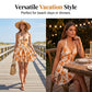 👗🌸 LIMITED-TIME 60% OFF! Women’s Halter Tie-Neck Printed Mini Dress – Lace-Up Front, Smocked Back & Tiered Ruffle Skirt ✨