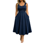 🖕50% DI SCONTO 50K+ VENDUTI👗Abito Midi da Donna a Linea A con Vita Incrociata – Nasconde Pancia e Fianchi