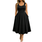 🖕50% DI SCONTO 50K+ VENDUTI👗Abito Midi da Donna a Linea A con Vita Incrociata – Nasconde Pancia e Fianchi