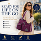 Borsa tote impermeabile da donna di grande capienza