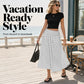 Women's Polka Dot Midi Skirt