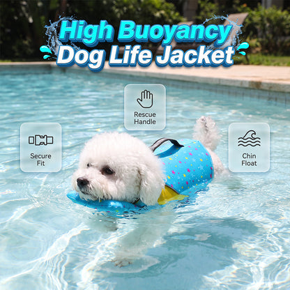 🐶 Giubbotto di Salvataggio per Cani ad Alta Galleggiabilità 🌊🛡️ - Ripstop Resistente | Maniglia Soccorso | 5 Colori | Taglie XS-2XL | Supporto Ergonomico | 50% DI SCONTO