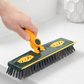🧹🪣 Spazzola per pavimenti estendibile 2 in 1 con raschietto 🧽✨