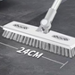 🧹🪣 Spazzola per pavimenti estendibile 2 in 1 con raschietto 🧽✨