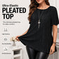 Camicetta Plus Size a Pieghe Valorizzante