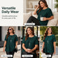 Camicetta Plus Size a Pieghe Valorizzante
