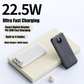 Power bank con ricarica rapida e cavi integrati