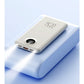 Power bank con ricarica rapida e cavi integrati