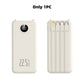 Power bank con ricarica rapida e cavi integrati