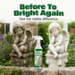Potente spray detergente per sculture da giardino
