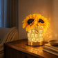 Lampada da comodino a forma di girasole