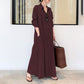 👗 SCONTO DEL 50% ORA! ✨ Abito lungo, semplice ed elegante senza maniche – Silhouette armoniosa, tessuto morbido e perfetto per un look minimalista di tutti i giorni 🌸