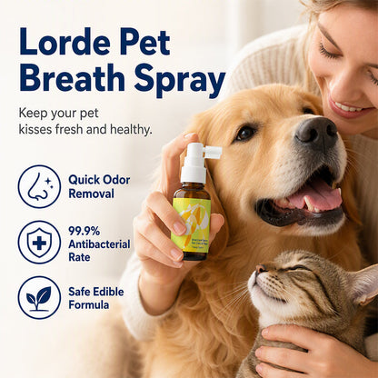 Spray rinfrescante per l'alito di cani e gatti