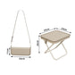 Sgabello pieghevole portatile con design a borsa