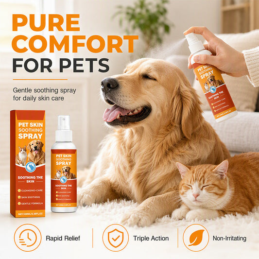 🐾💚 Spray Lenitivo per la Pelle del Tuo Pet – Adatto a Cani e Gatti, Protegge e Idrata la Pelle! 🌿✨