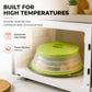 Copertura antip schizzi pieghevole 2 in 1 per forno a microonde