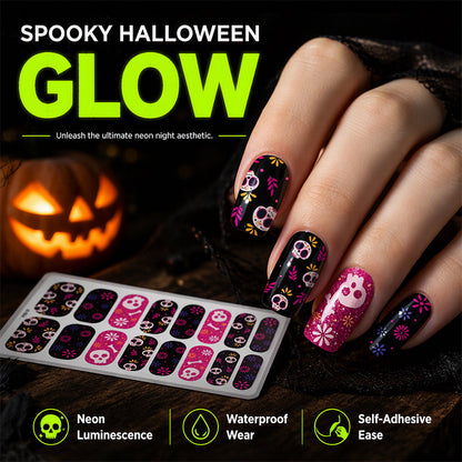 Adesivi per unghie Glow per Halloween