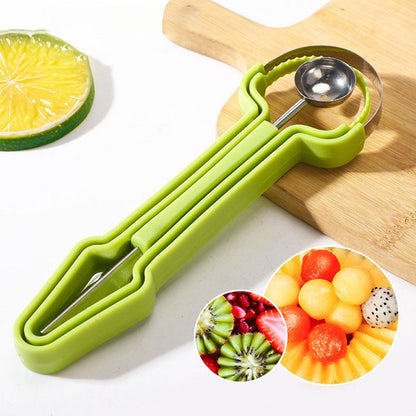 🔥 -50% Oggi: Set 3 in 1 per Anguria e Melone – Scavino, lama a V e separatore della polpa in Acciaio Inossidabile 430 e PP. Impugnatura ergonomica per creare palline di frutta, macedonie e decorazioni perfette.