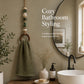 🪵Porta Asciugamani Decorativo con Anello in Legno e Perline 🧺 | Tieni a Portata di Mano i Teli in Cucina o Bagno | Stile Boho, 4 Varianti