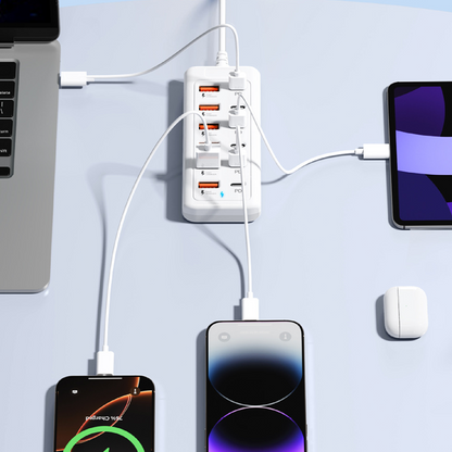 💻 Basta cambiare caricabatterie! Il caricabatterie USB 12 in 1