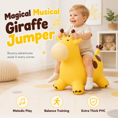 Simpatico saltellone a forma di giraffa per bambini