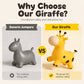 Simpatico saltellone a forma di giraffa per bambini