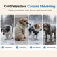 Cappotto invernale foderato per cani e gatti