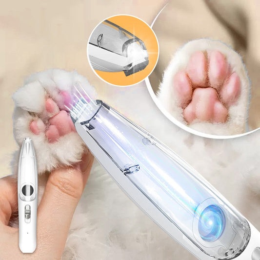 🔥 -50% Oggi: Tagliapeli per Zampe con Aspirazione Potente e Serbatoio Raccogli Pelo – Design cordless silenzioso con luce LED, ideale per viso, zampe, orecchie, occhi e zone delicate di cani di piccola taglia.