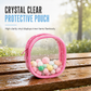 Clear PVC Doll Display Bag Keychain Hanging Pouch