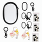 Clear PVC Doll Display Bag Keychain Hanging Pouch