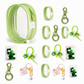 Clear PVC Doll Display Bag Keychain Hanging Pouch