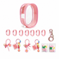 Clear PVC Doll Display Bag Keychain Hanging Pouch