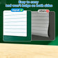 Magnetic Dry Erase Lined Whiteboard