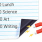 Magnetic Dry Erase Lined Whiteboard