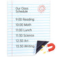 Magnetic Dry Erase Lined Whiteboard