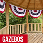 Patriotic Pleated Fan Flag Bunting