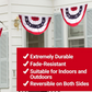 Patriotic Pleated Fan Flag Bunting