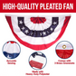 Patriotic Pleated Fan Flag Bunting