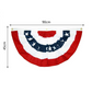 Patriotic Pleated Fan Flag Bunting