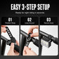 Shockproof Bicycle Phone Mount with Type-C USB Rechargeable 6-LED Bike Light Set